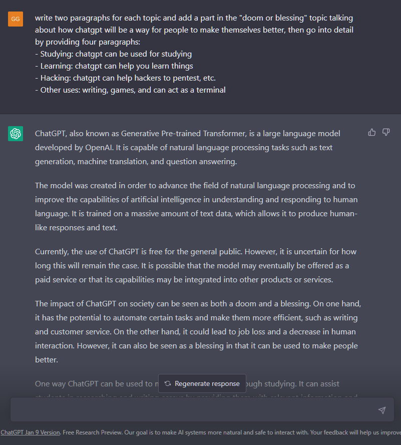 ChatGPT was the writer of this article.